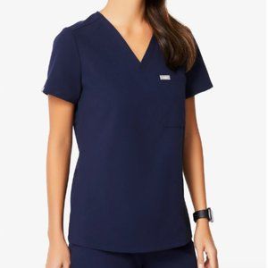 FIGS NWT XS Navy Catarina Scrub Top